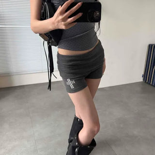 Slim Fit Studded Straight Daily Shorts