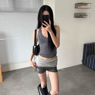 Slim Fit Studded Straight Daily Shorts