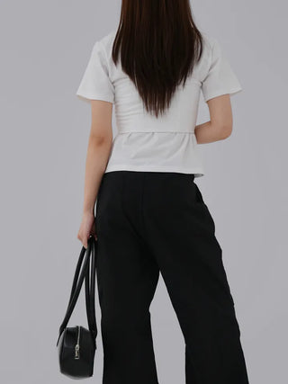 Kiro Round Neck Basic Short Sleeve Tee