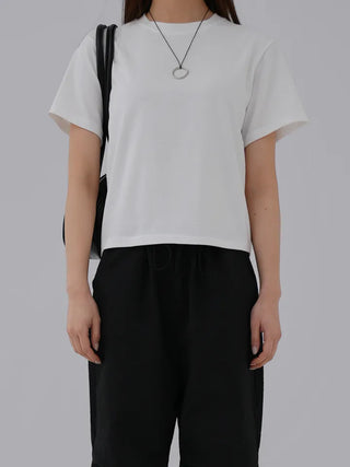 Kiro Round Neck Basic Short Sleeve Tee