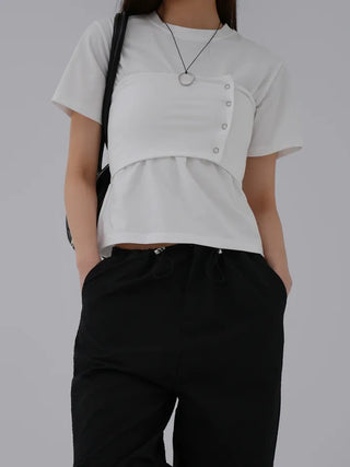 Kiro Round Neck Basic Short Sleeve Tee