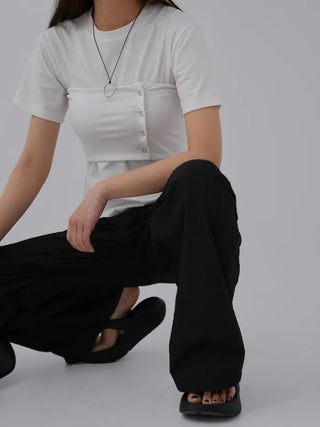 Kiro Round Neck Basic Short Sleeve Tee