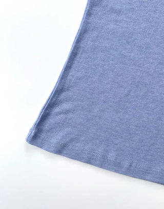 Noir V-neck Long Sleeve Tee