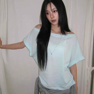 Vaz Oversized Off-Shoulder Beanfill T-shirt