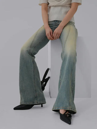 Meyu bootcut cut denim pants