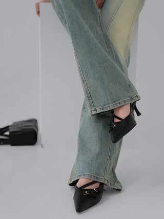 Meyu bootcut cut denim pants