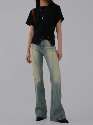 Meyu bootcut cut denim pants