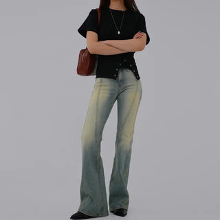 Meyu bootcut cut denim pants