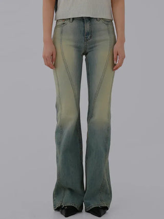 Meyu bootcut cut denim pants