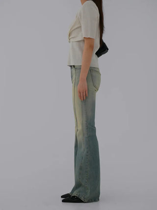 Meyu bootcut cut denim pants