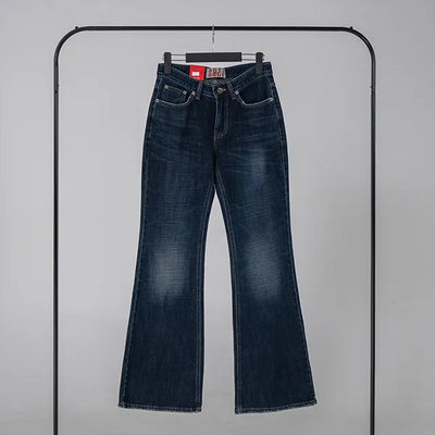 Robe Low-Rise Stitch Bootcut Denim Pants