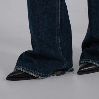 Robe Low-Rise Stitch Bootcut Denim Pants