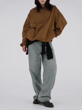 Long Knee Vintage Washed Denim