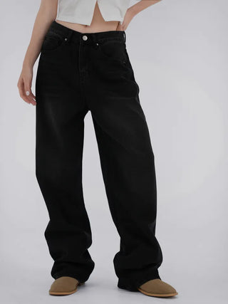 Long Knee Vintage Washed Denim