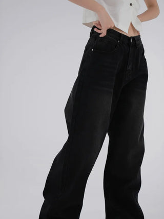 Long Knee Vintage Washed Denim