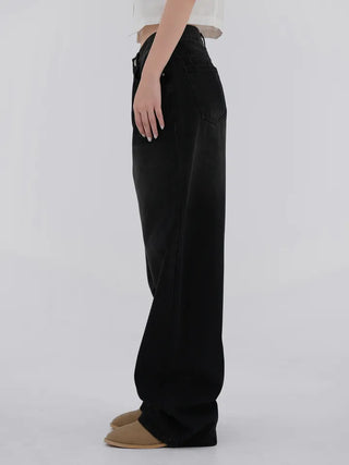 Long Knee Vintage Washed Denim