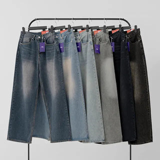 Long Knee Vintage Washed Denim