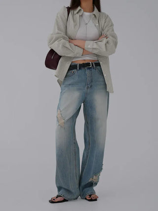 Darlin's loose-fit striped shirt