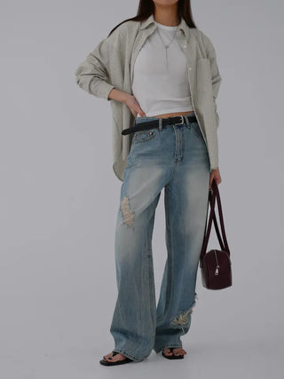 Darlin's loose-fit striped shirt