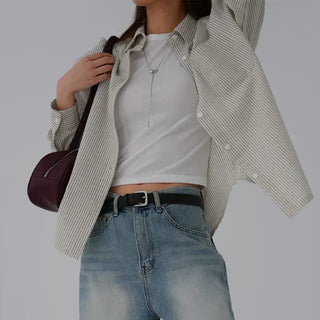Darlin's loose-fit striped shirt