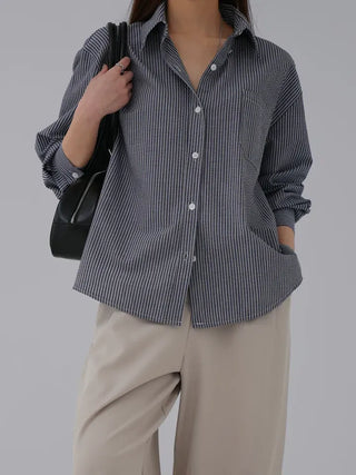 Darlin's loose-fit striped shirt