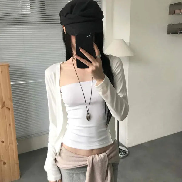 Open Daily Long Sleeve Cardigan