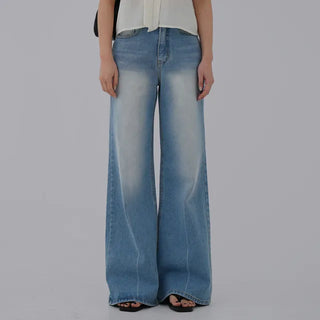 Aling Wide Bootcut Denim Pants