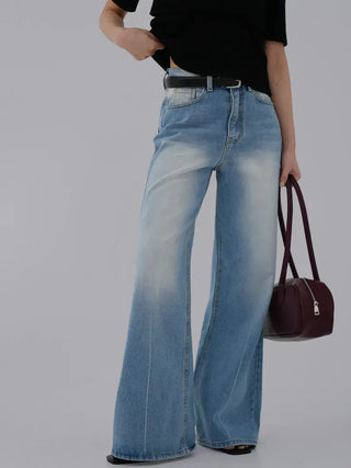Aling Wide Bootcut Denim Pants