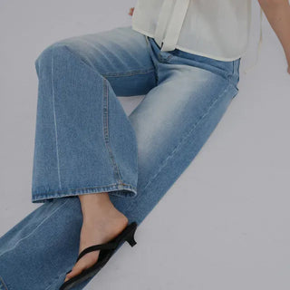 Aling Wide Bootcut Denim Pants