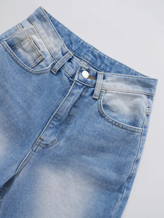 Aling Wide Bootcut Denim Pants