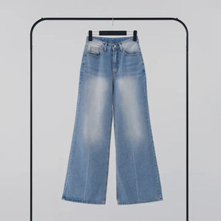 Aling Wide Bootcut Denim Pants