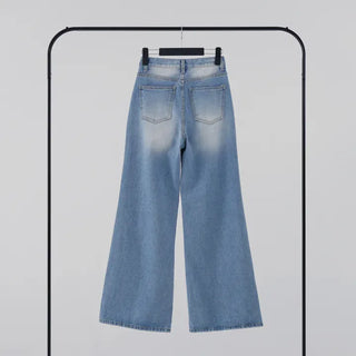 Aling Wide Bootcut Denim Pants