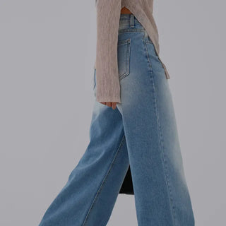 Aling Wide Bootcut Denim Pants