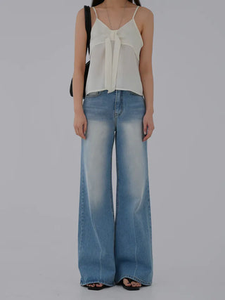 Aling Wide Bootcut Denim Pants