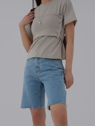 Burling quarter length cut denim pants