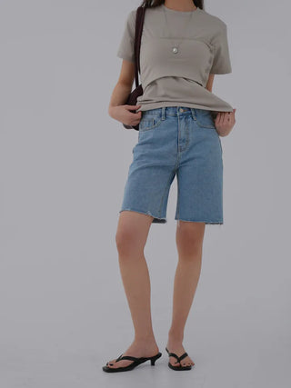 Burling quarter length cut denim pants