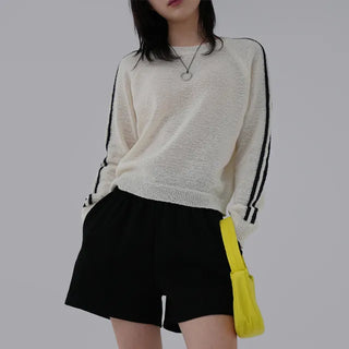 Yuming Raglan Color Block Knit