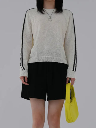 Yuming Raglan Color Block Knit