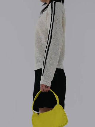 Yuming Raglan Color Block Knit