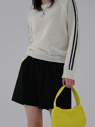 Yuming Raglan Color Block Knit