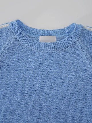 Yuming Raglan Color Block Knit