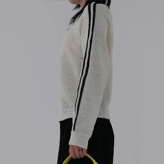 Yuming Raglan Color Block Knit