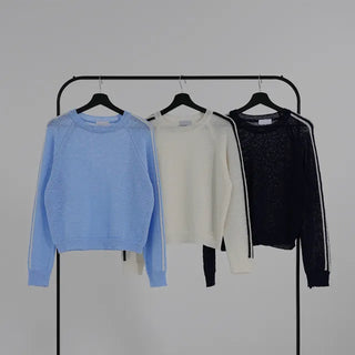 Yuming Raglan Color Block Knit