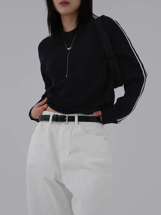 Yuming Raglan Color Block Knit