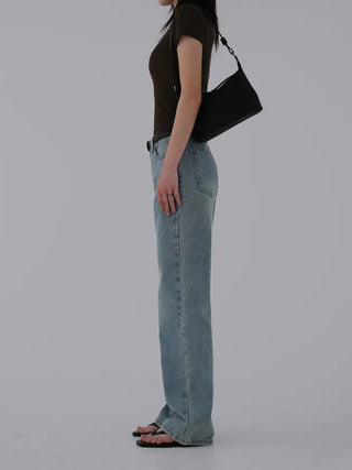 Teak Wool Tencel See-through Short Sleeve Tee