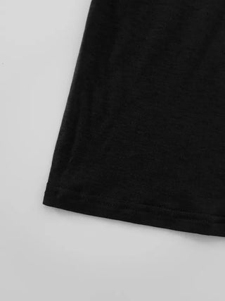 Teak Wool Tencel See-through Short Sleeve Tee