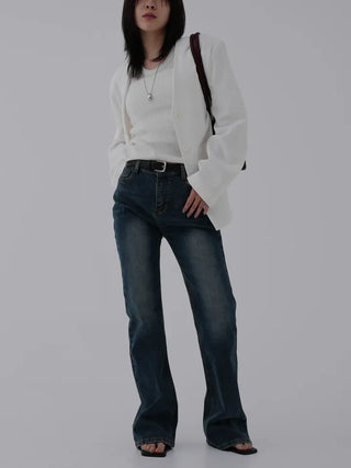 Zarre U-neck short-sleeve knit