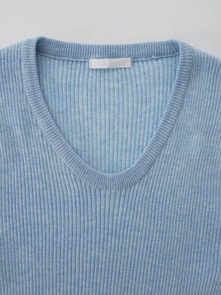 Zarre U-neck short-sleeve knit