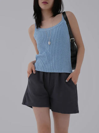 Reu Ribbed U-Neck Sleeveless