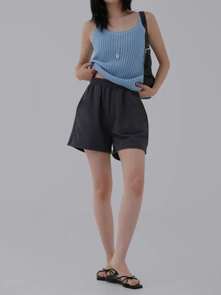 Reu Ribbed U-Neck Sleeveless